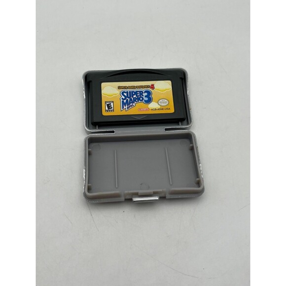 Super Mario Bros 3 Gba Cart Only Tested & Working with Gray Travel Case - Picture 2 of 6